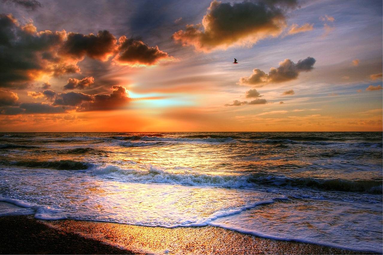 Image - sun beach sea sunset romance