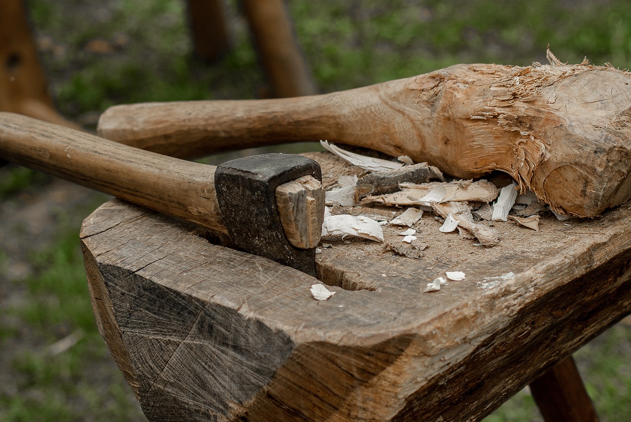Image - axe tool wood carpentry