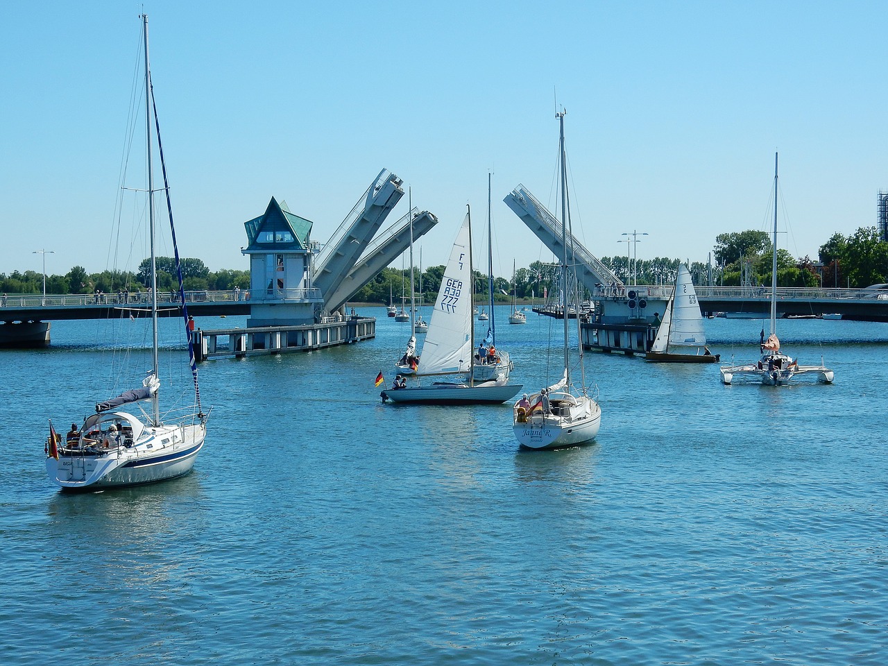 Image - kappeln schlei bascule bridge open