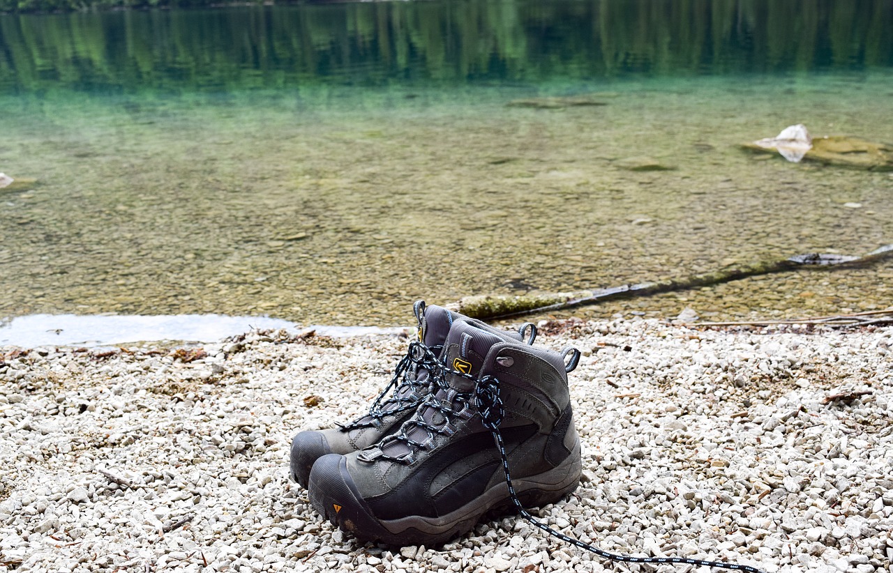 Image - hiking hiking shoes lake hike