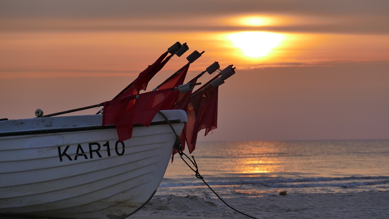 Image - sea boot fischer beach water