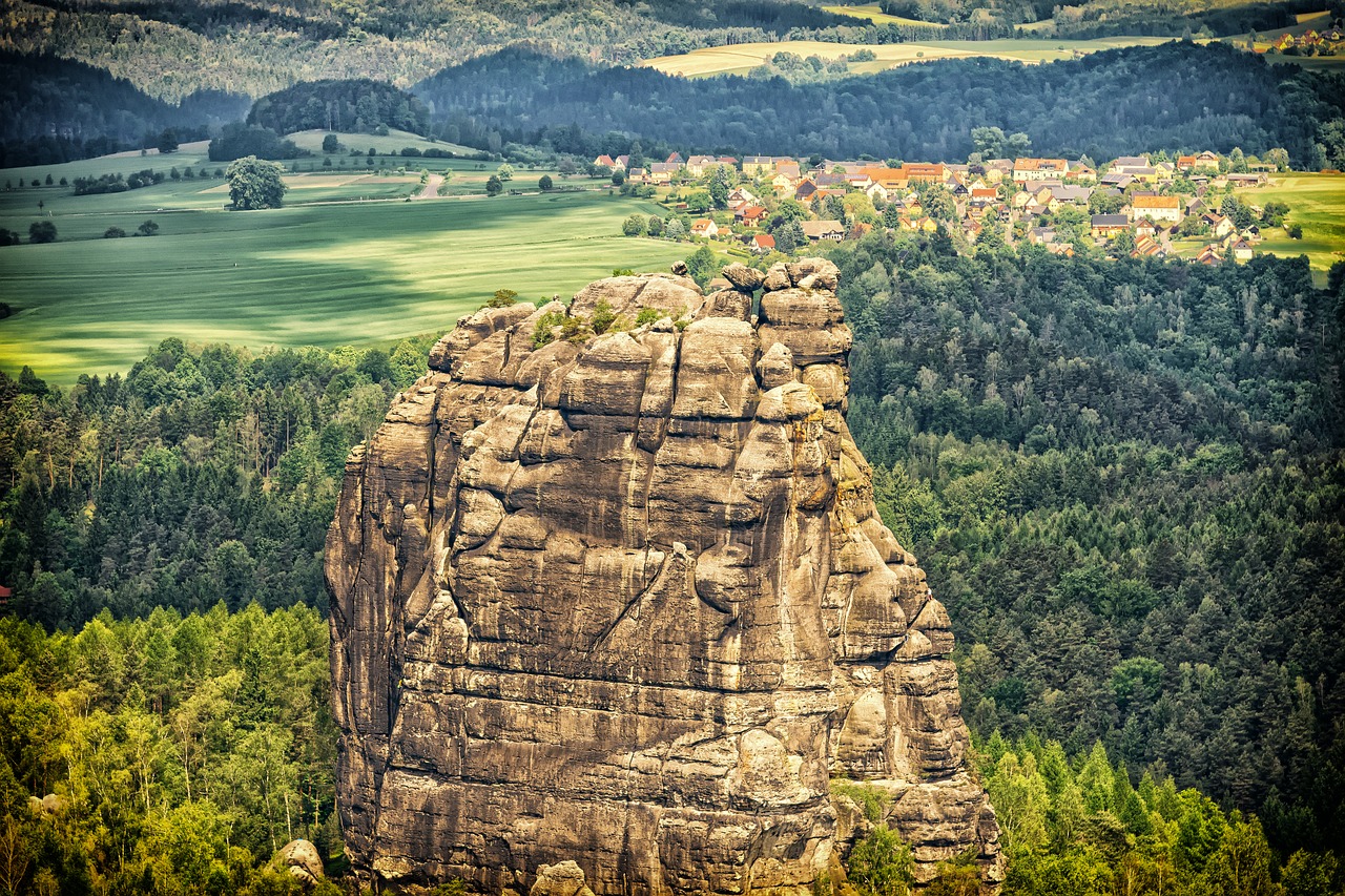 Image - landscape rock nature green