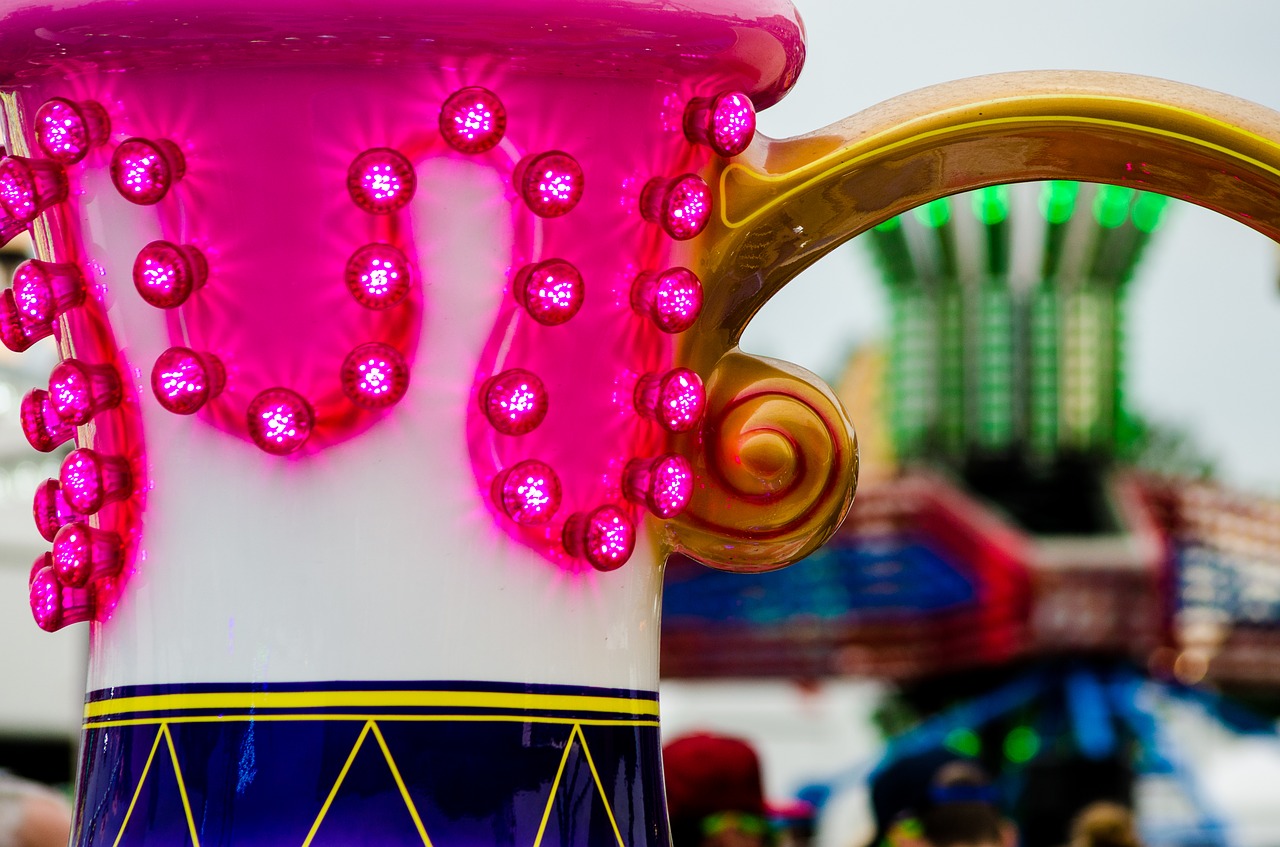 Image - funfair teacups amusement park