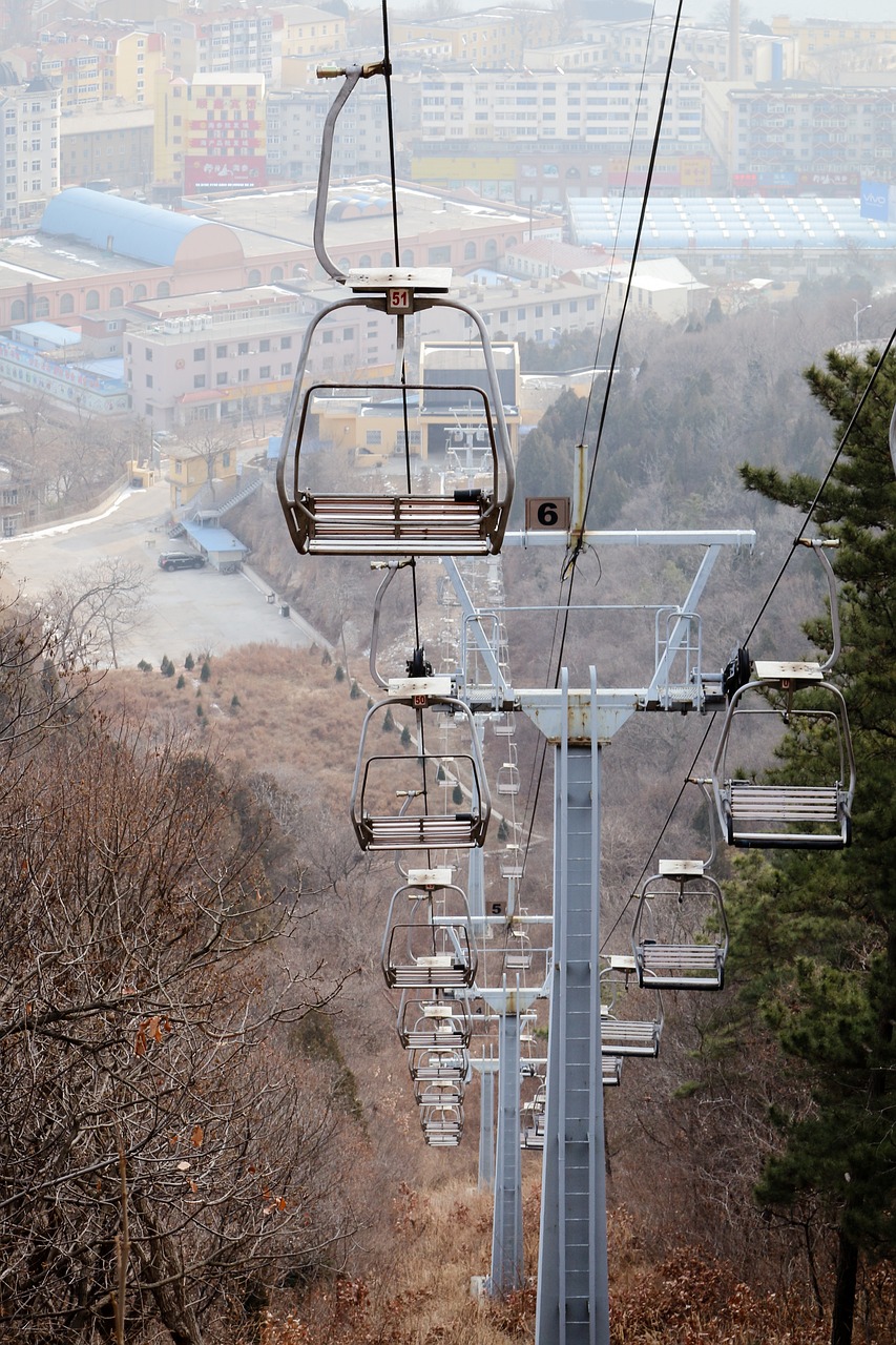 Image - cable car winter nobody landscape