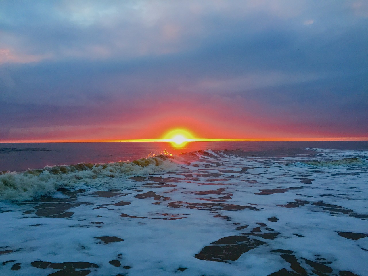 Image - beach sunrise waxham water