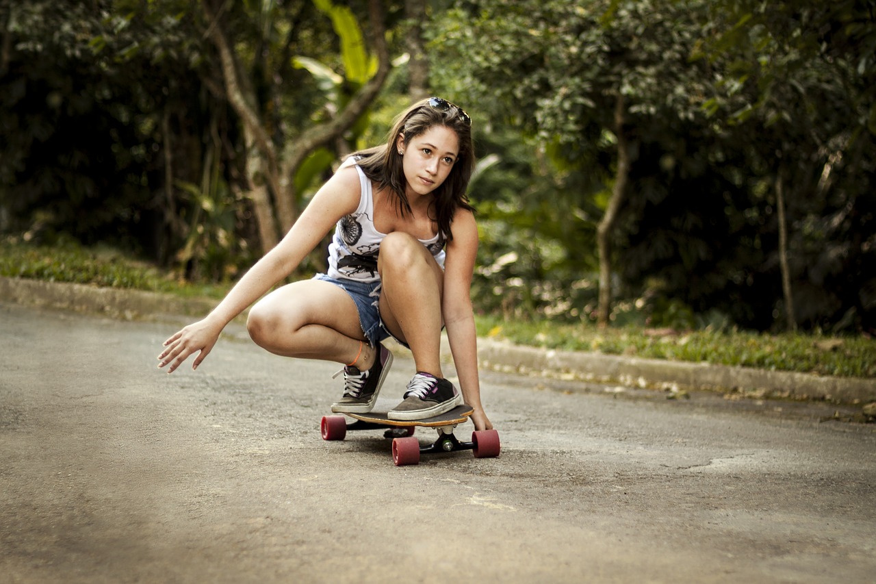 Image - skateboard girl woman sports sport