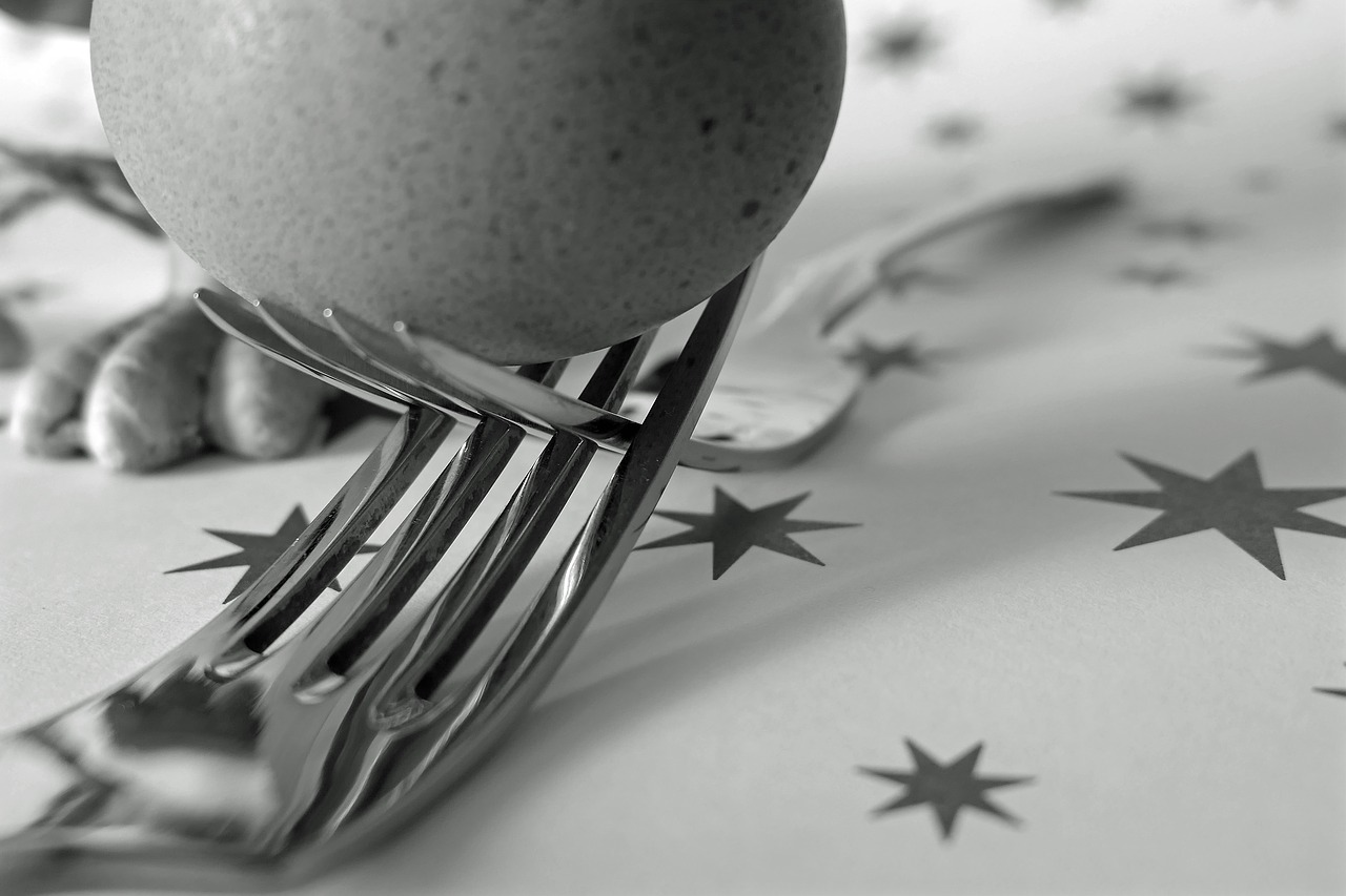 Image - fork egg cutlery food