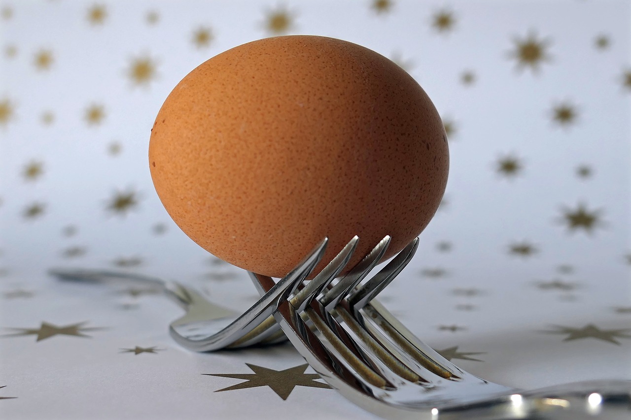 Image - fork egg cutlery food