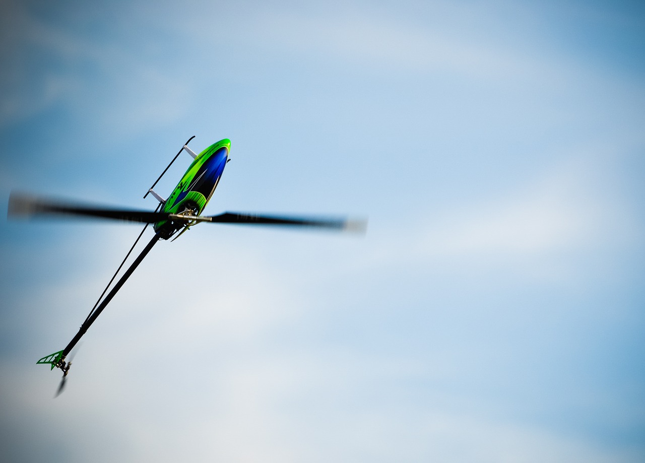 Image - remotely controlled helicopter stunt