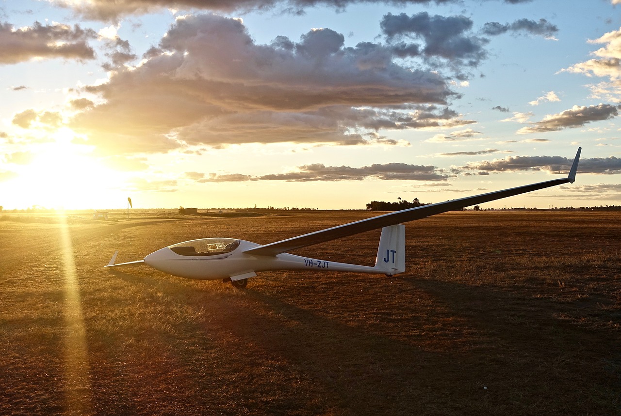 Image - glider sunset sailplane fun