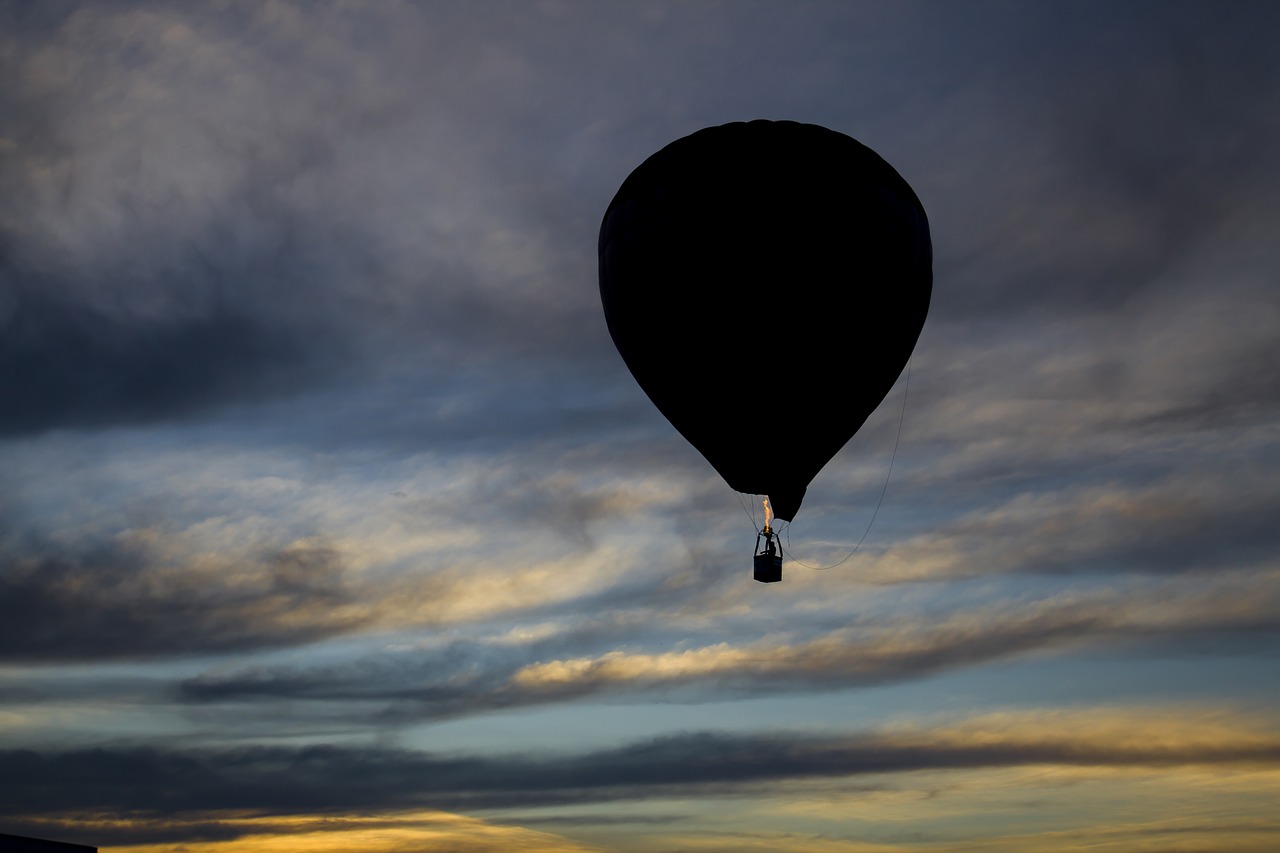 Image - eventide hot air ballooning sky