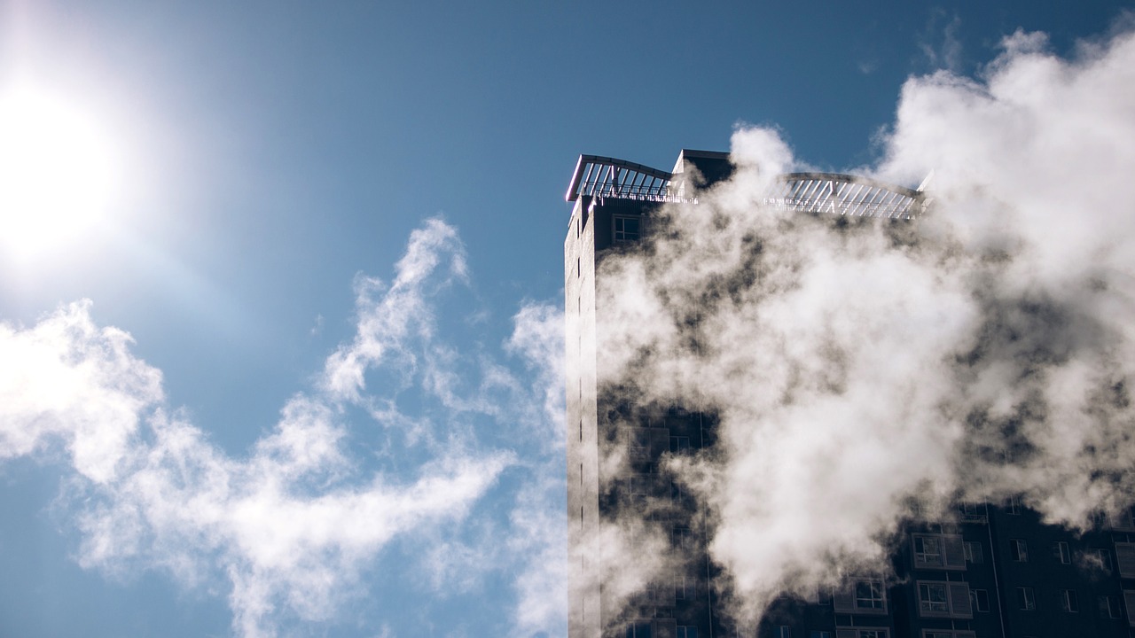 Image - sky cloud sunshine house outdoor