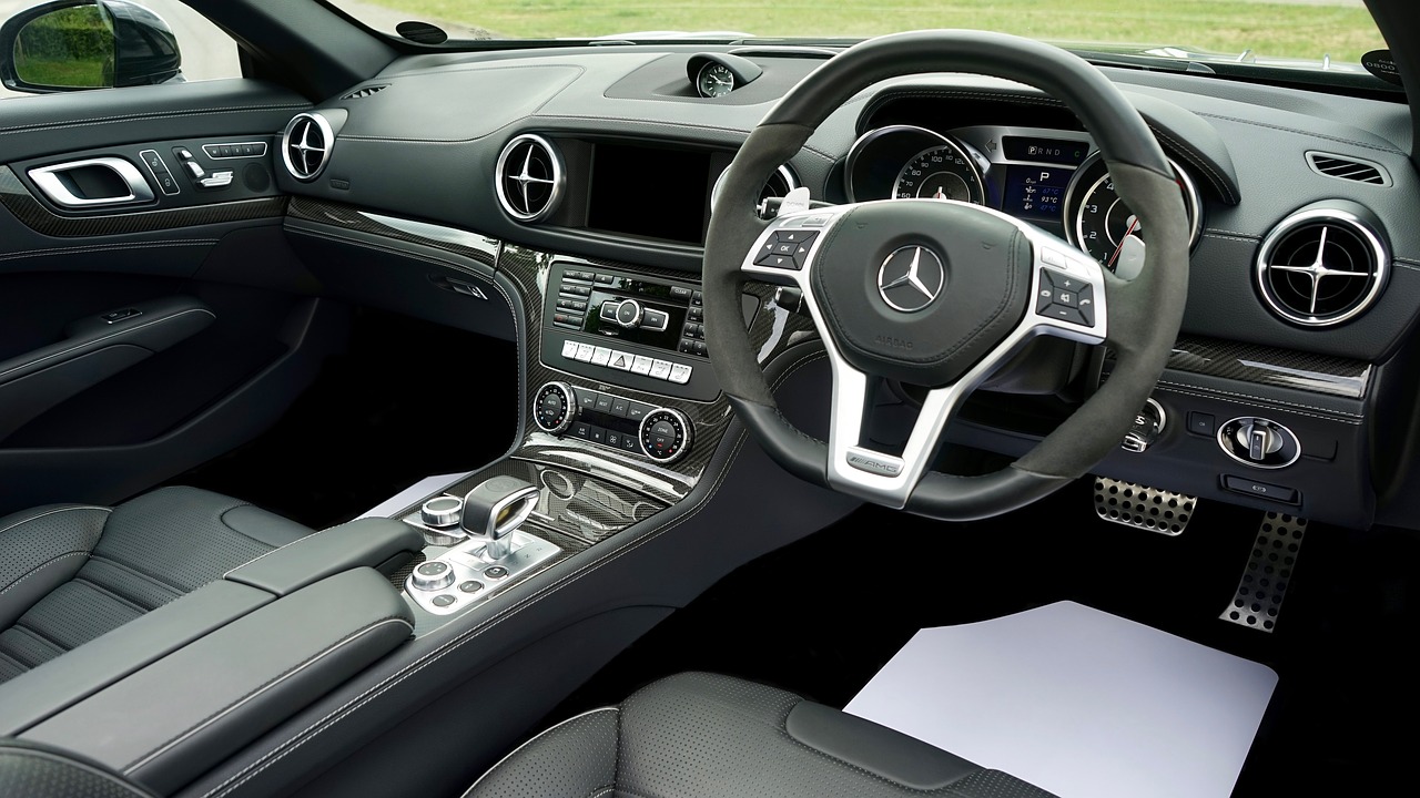 Image - car interior steering wheel