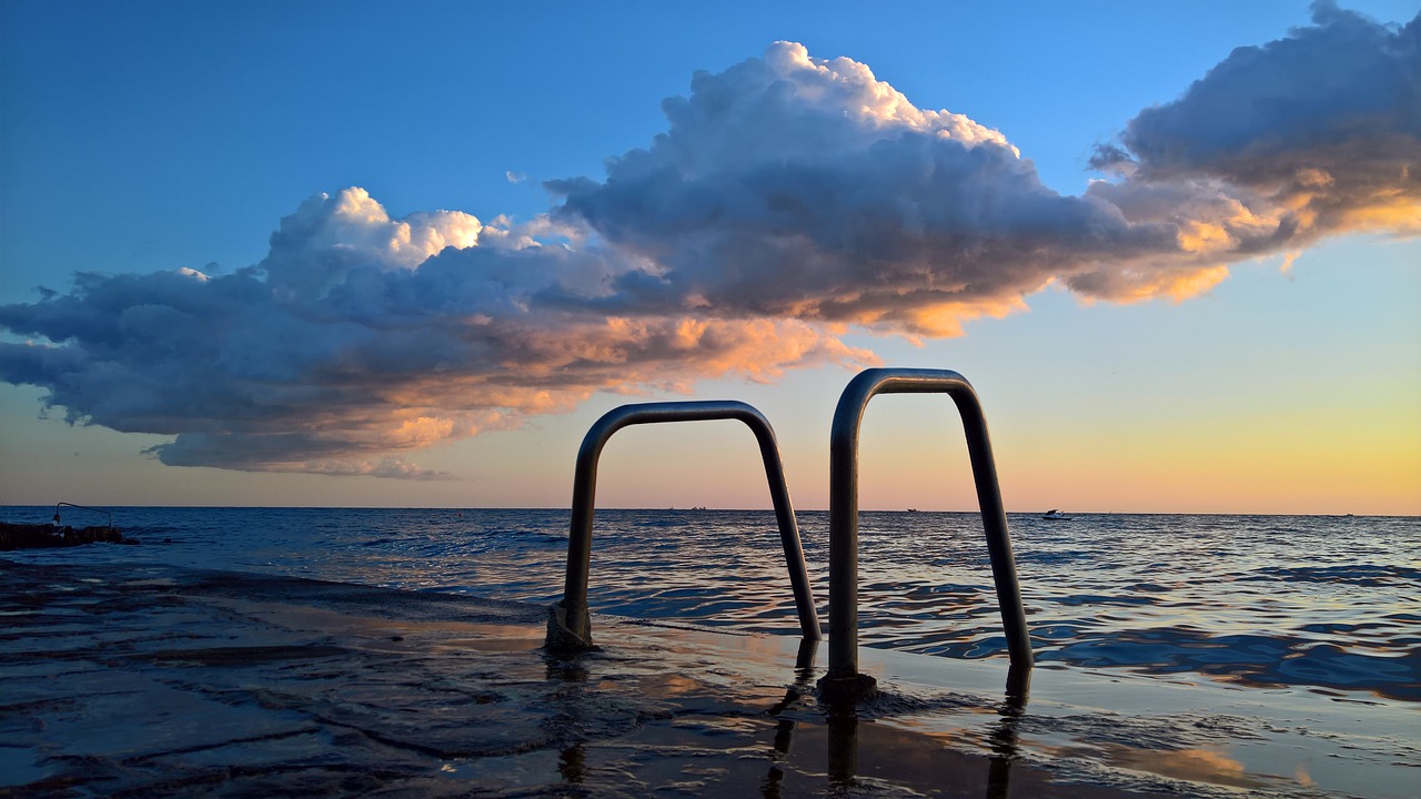 Image - sunset sea croatia clouds