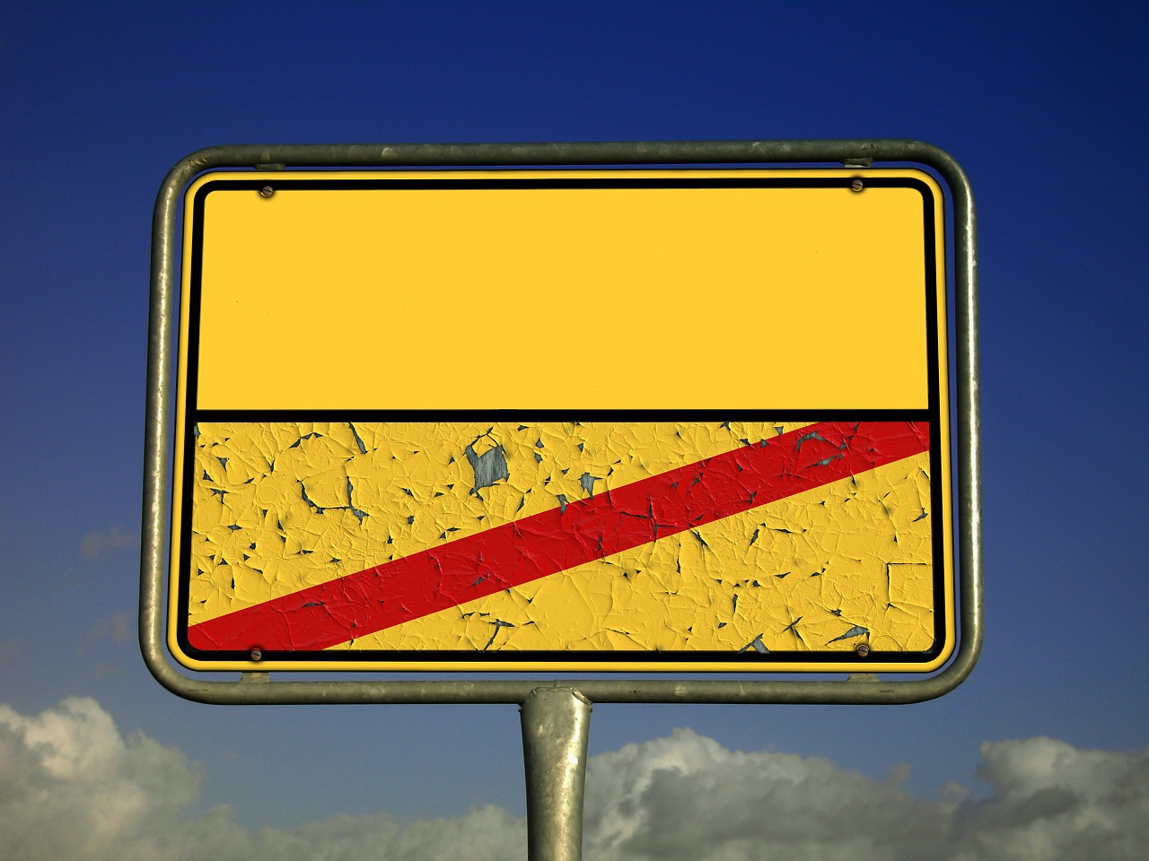 Image - town sign place name sign shield