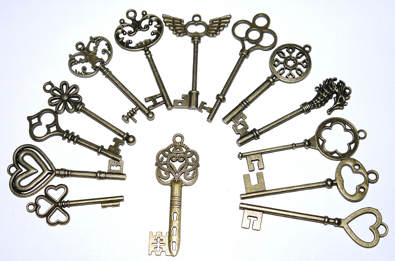 Image - keys vintage many old retro door