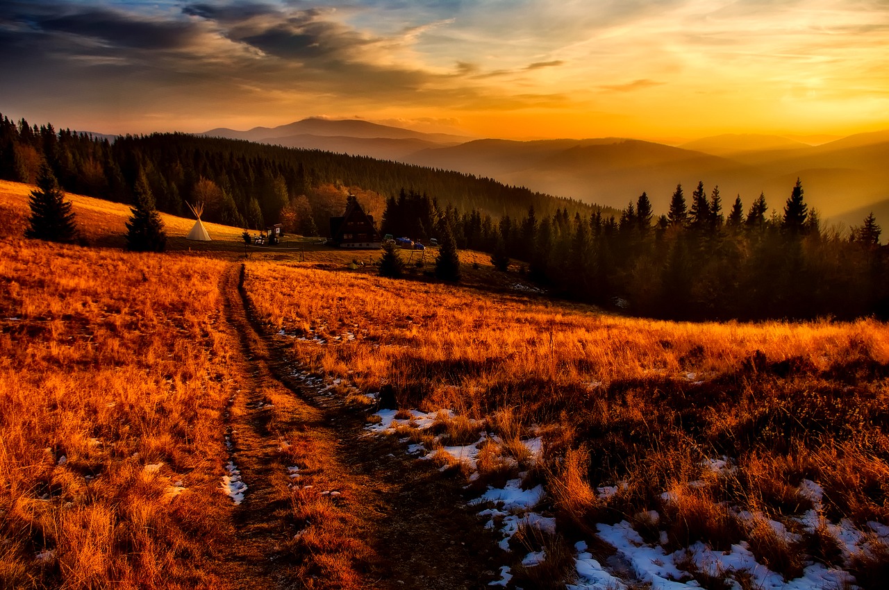 Image - poland mountains sky clouds sunset