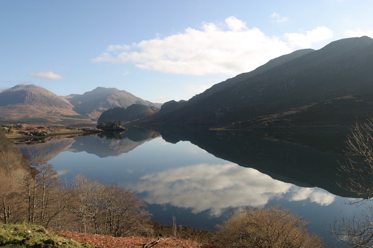 Image - loch scotland water highlands sky