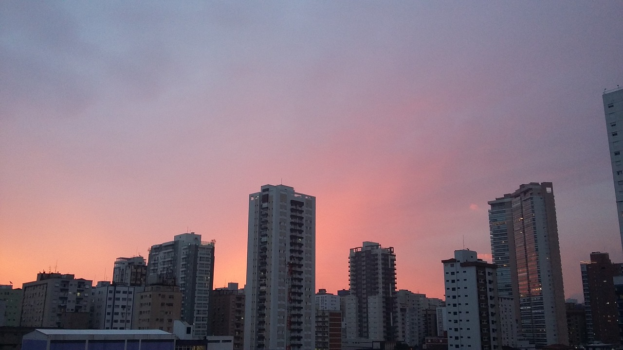 Image - west contrast clouds sky sunset