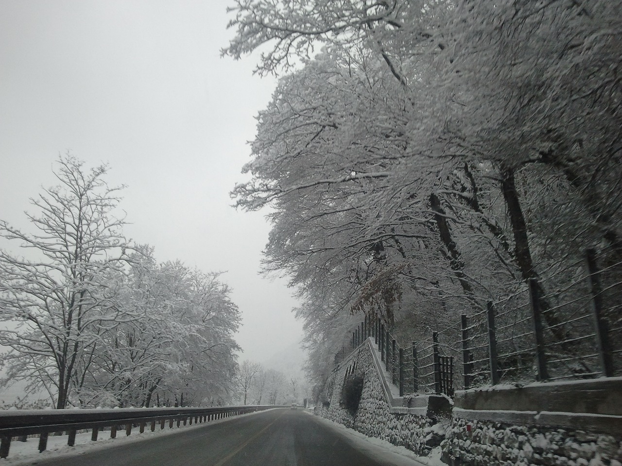 Image - snow road asphalt