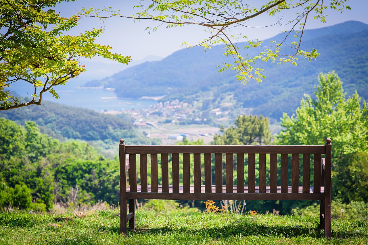 Image - tongyeong nature landscape bench