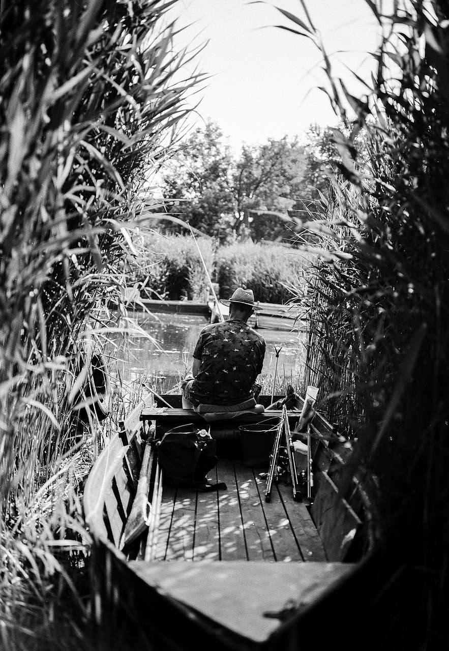 Image - boat fishing fisherman rowboat