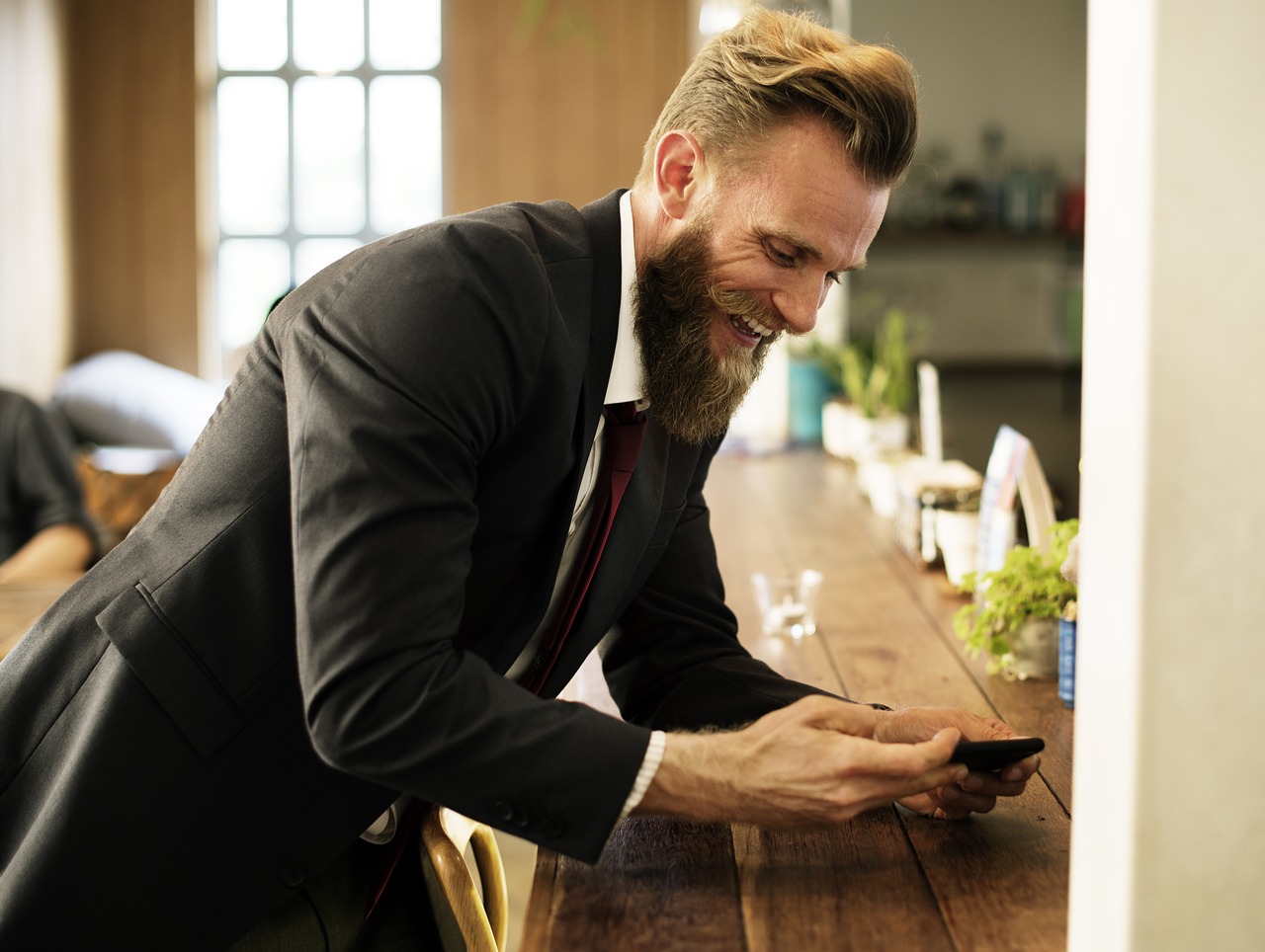 Image - beard break business cafe