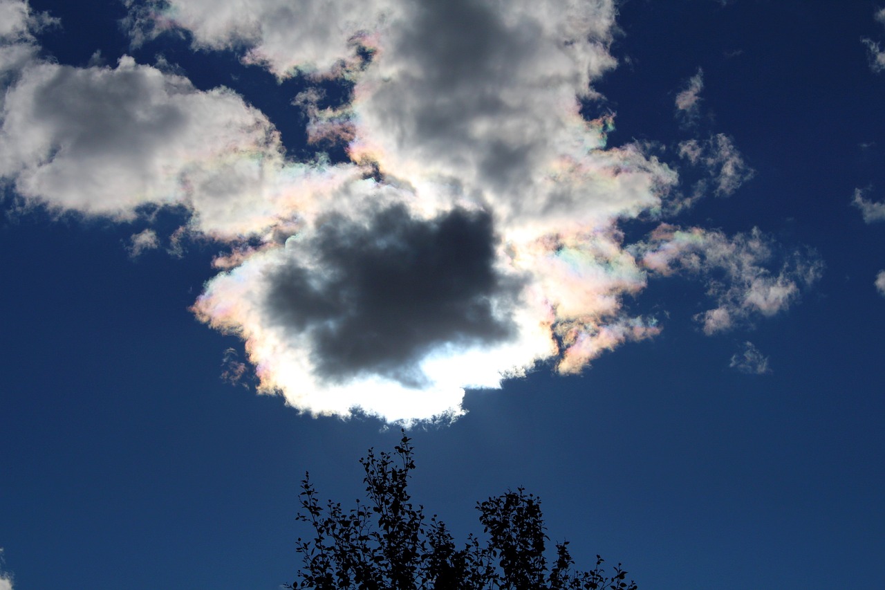 Image - sky rainbow cloud nature dark sky