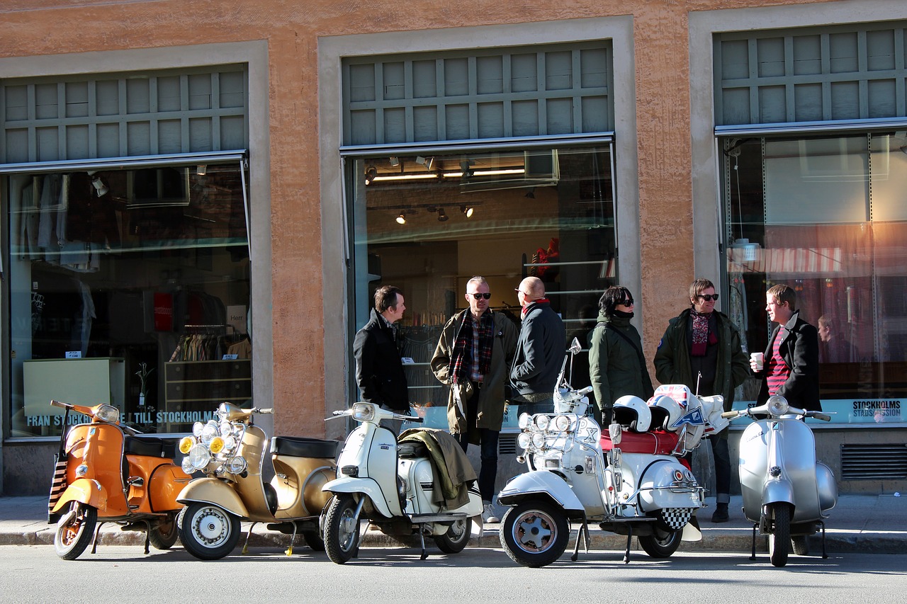 Image - vespa motor scooter roller vehicle
