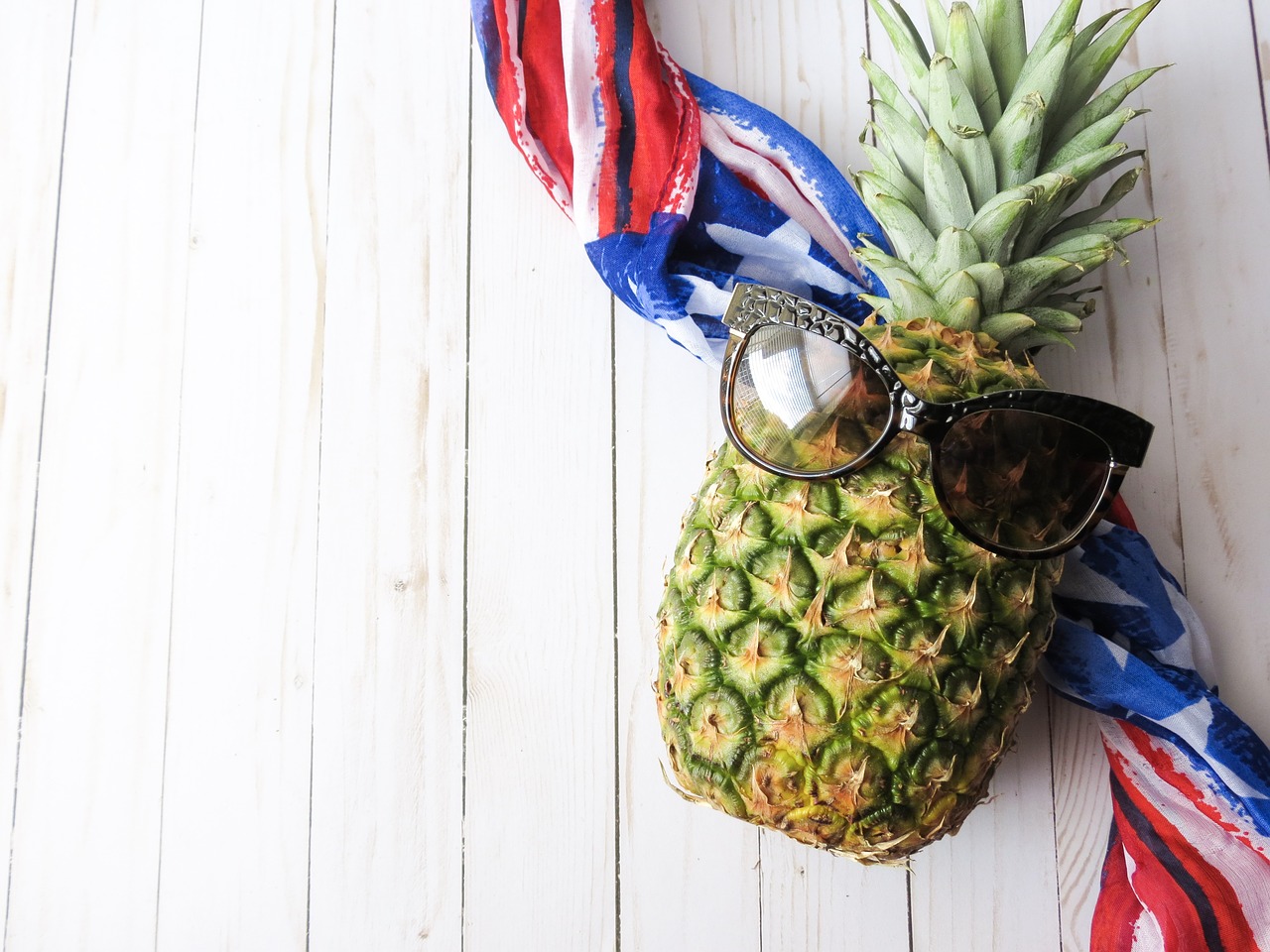 Image - fruit pineapple american flag food