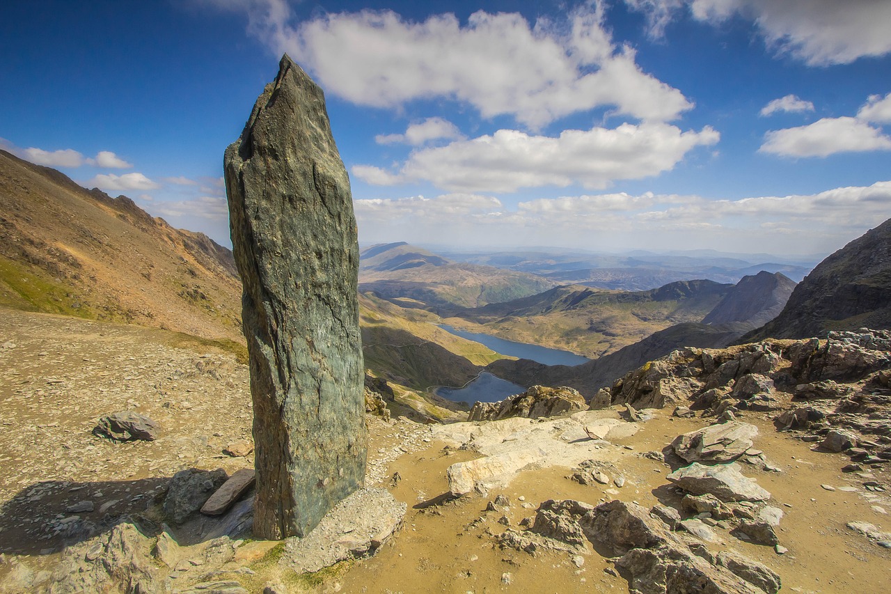 Image - rocks outlook panorama snowdon