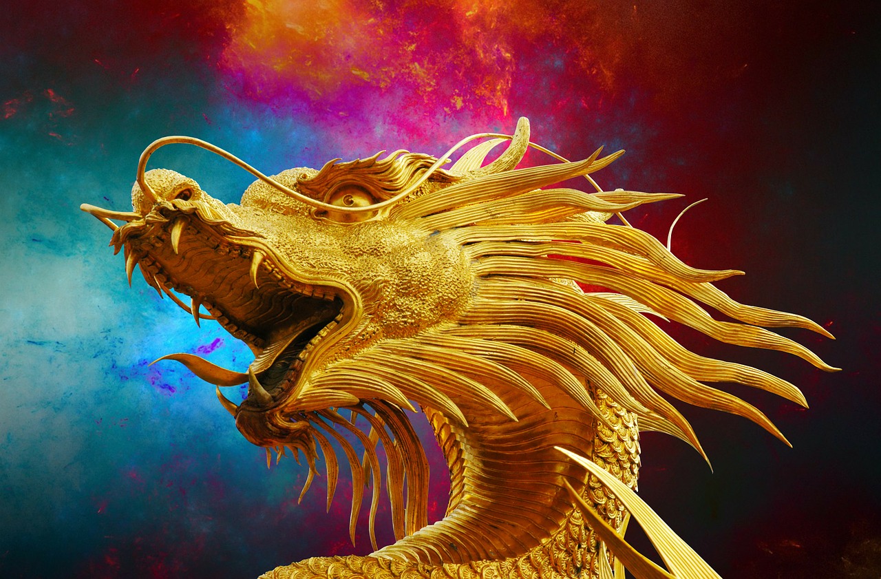 Image - dragon broncefigur golden dragon