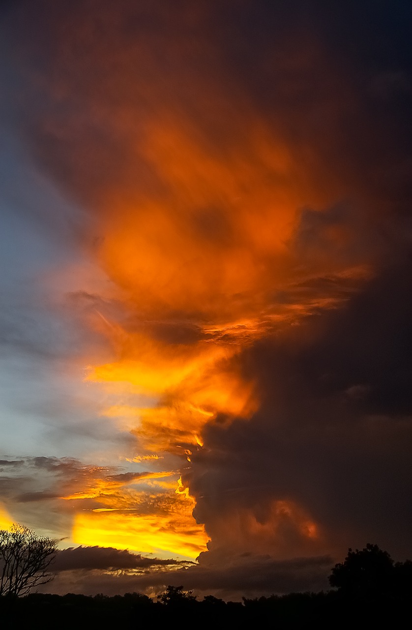 Image - sunset sky grey orange yellow