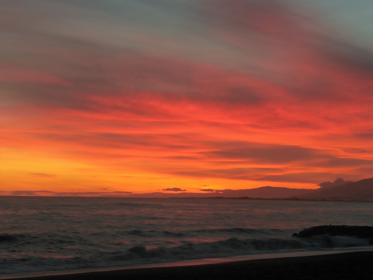 Image - sky red sunset natural wonders