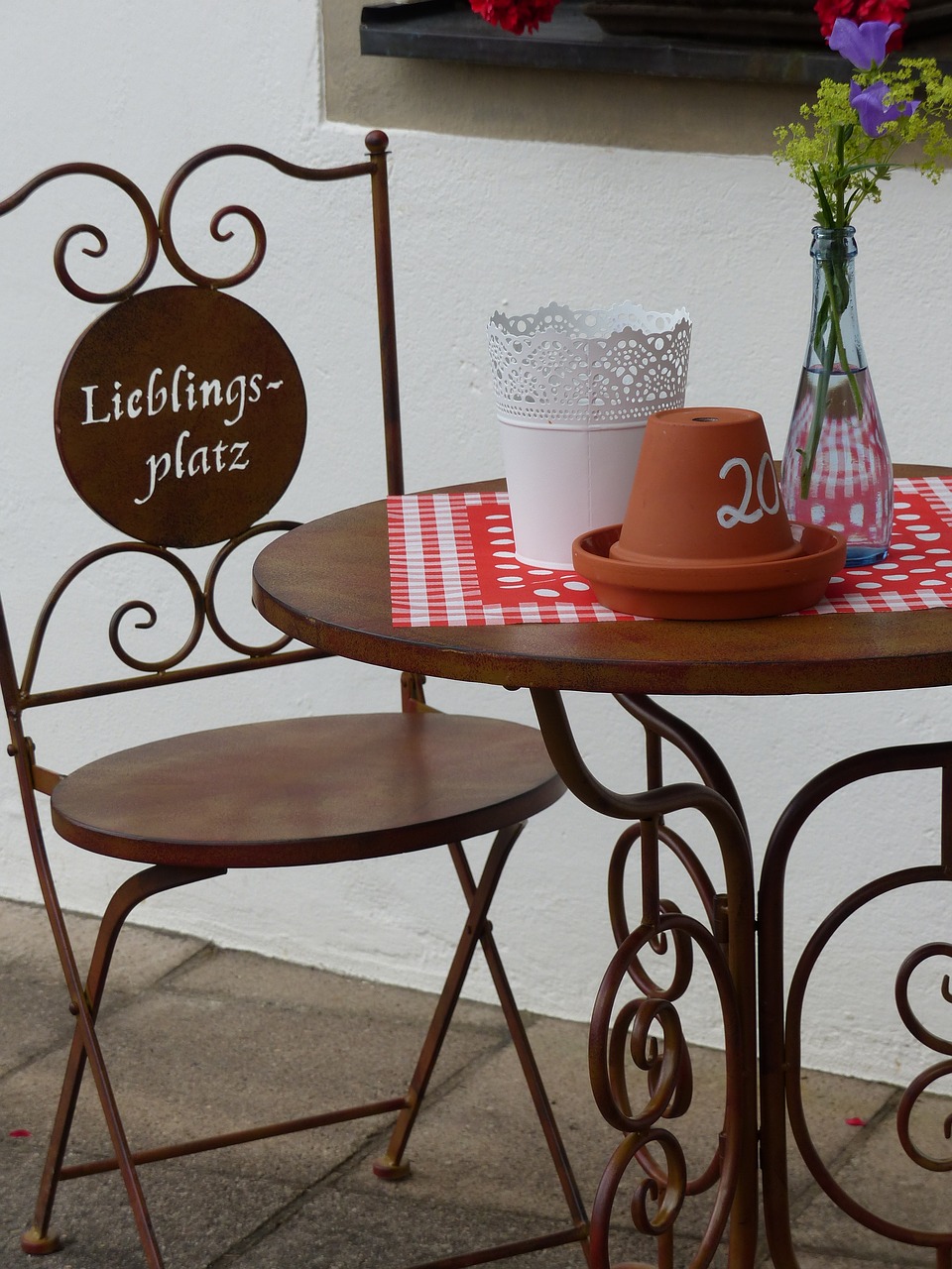 Image - chair metal table upper franconia