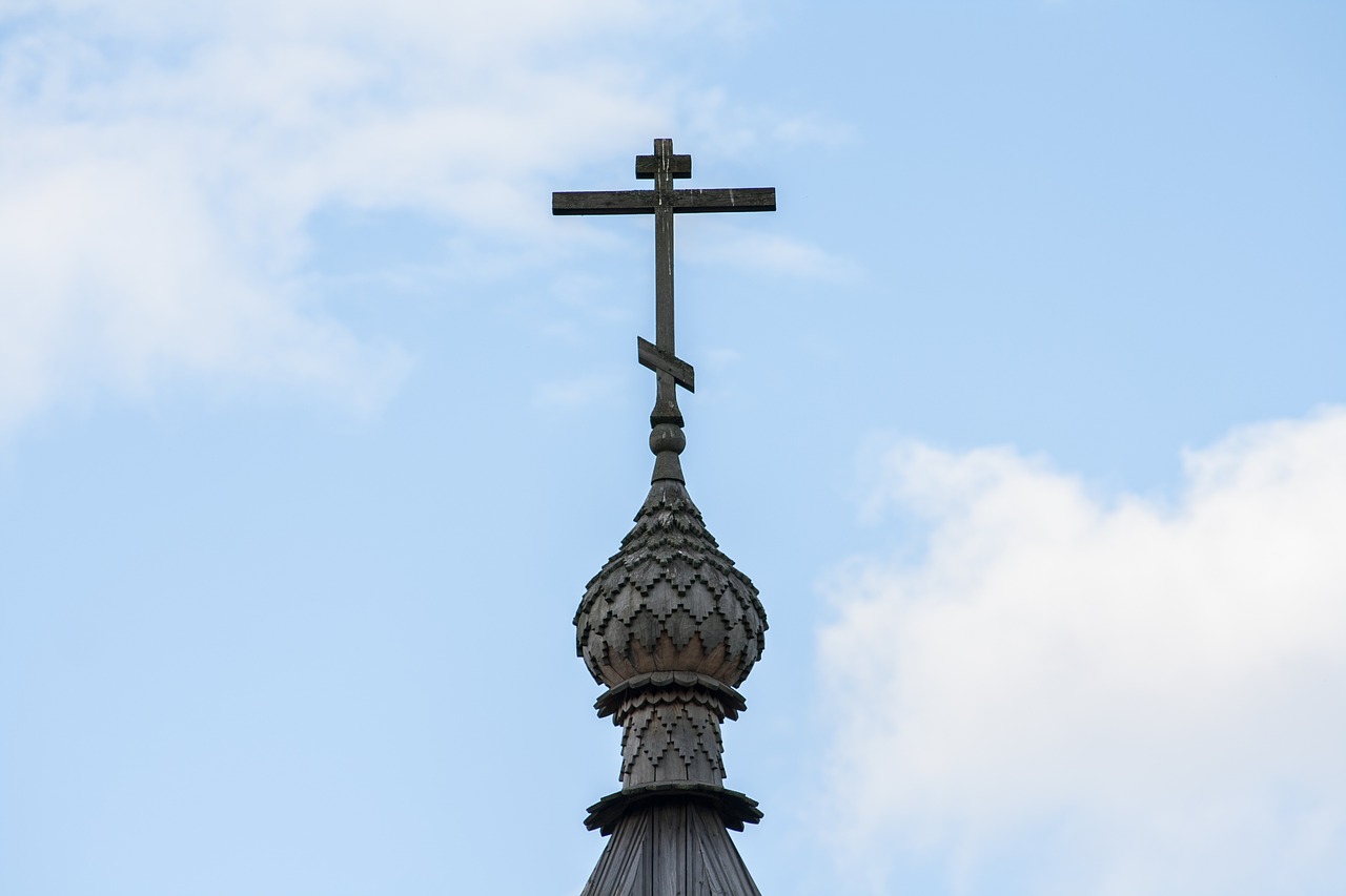 Image - cross church orthodoxy russia sky