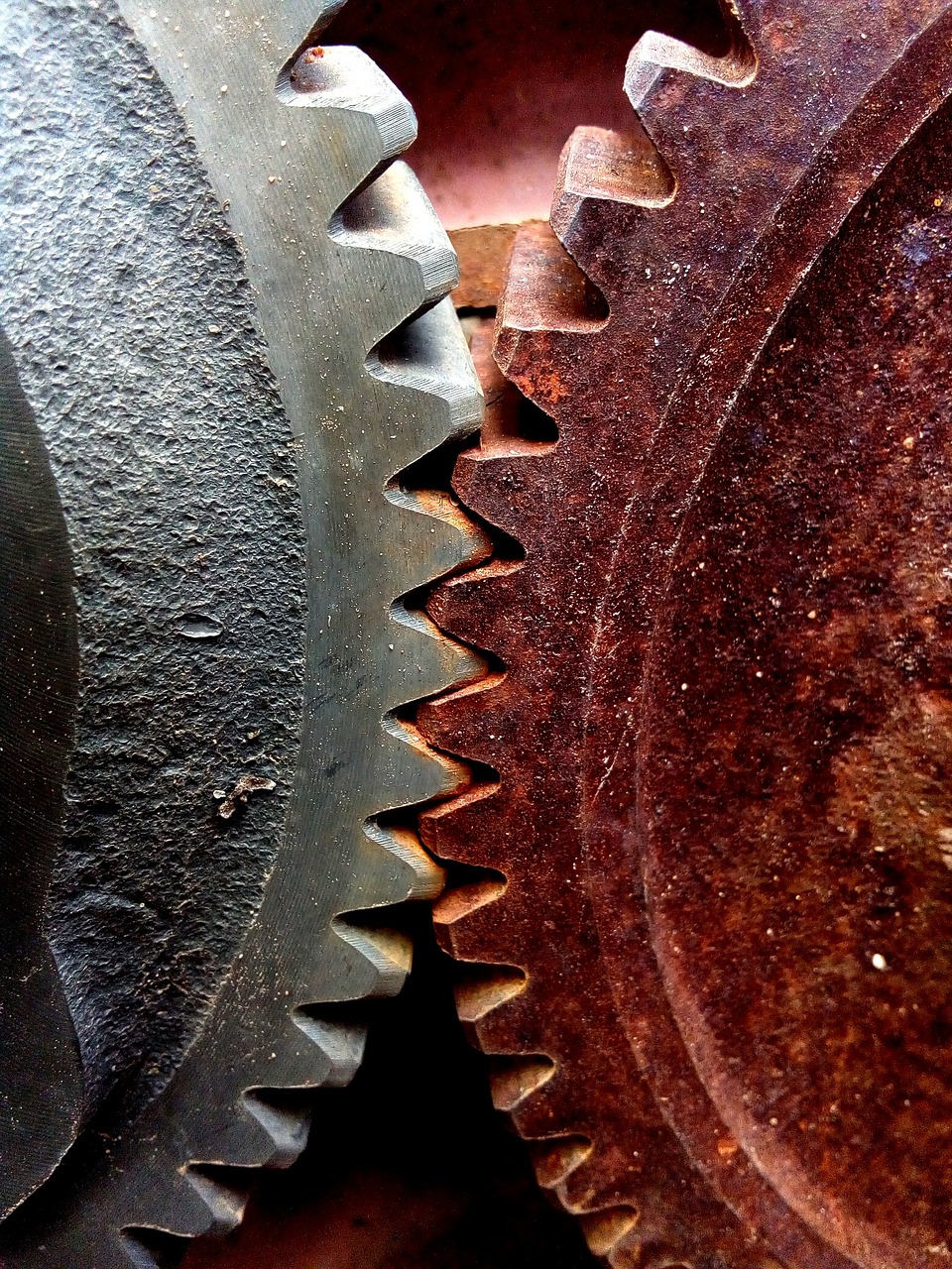 Image - tractor cogs rust old machine