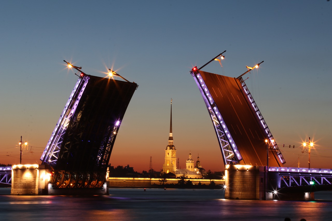 Image - russia architecture bridge night