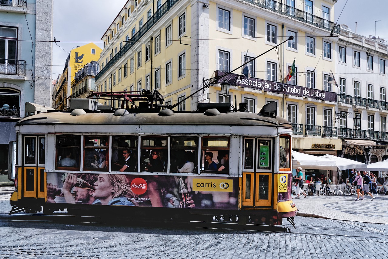 Image - tram lisbon portugal europe