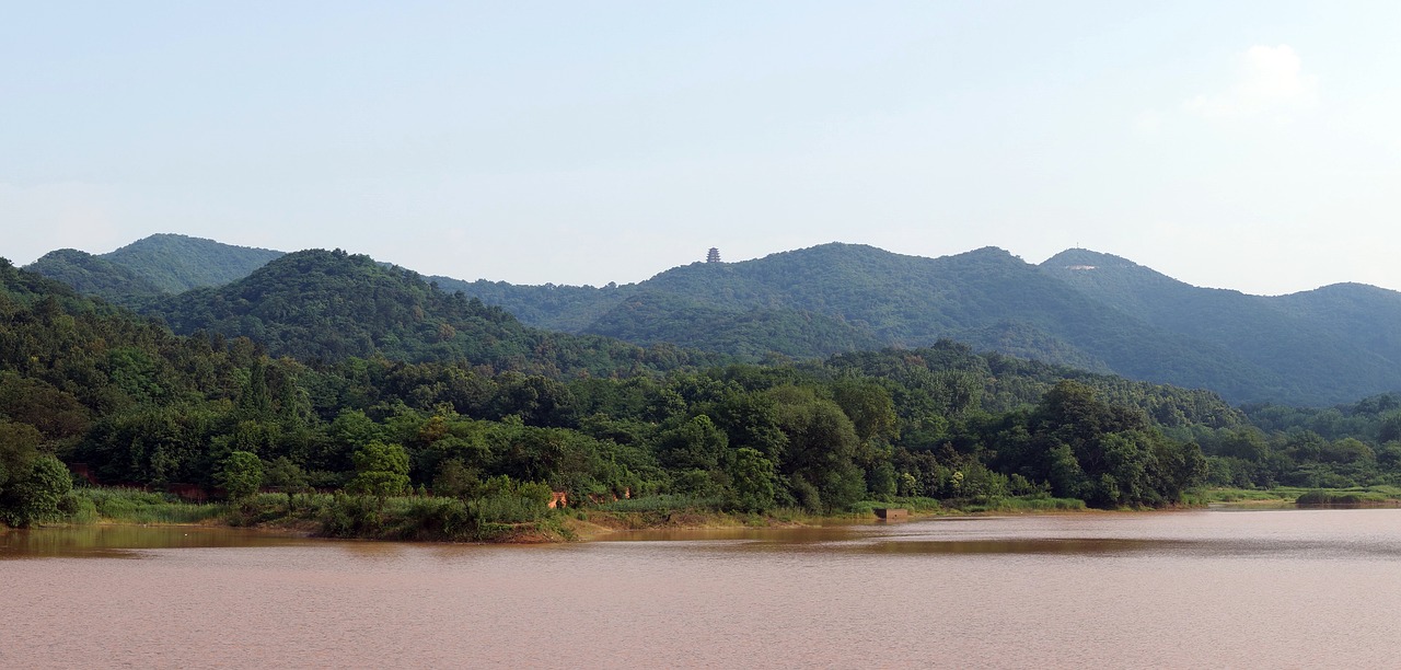 Image - amber mountain scenery