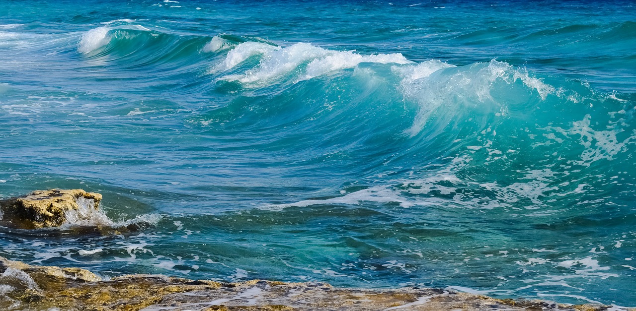 Image - wave coast sea nature blue