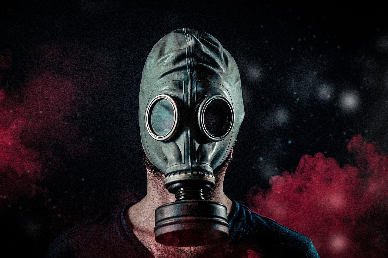 Image - gas mask toxic chemical face war