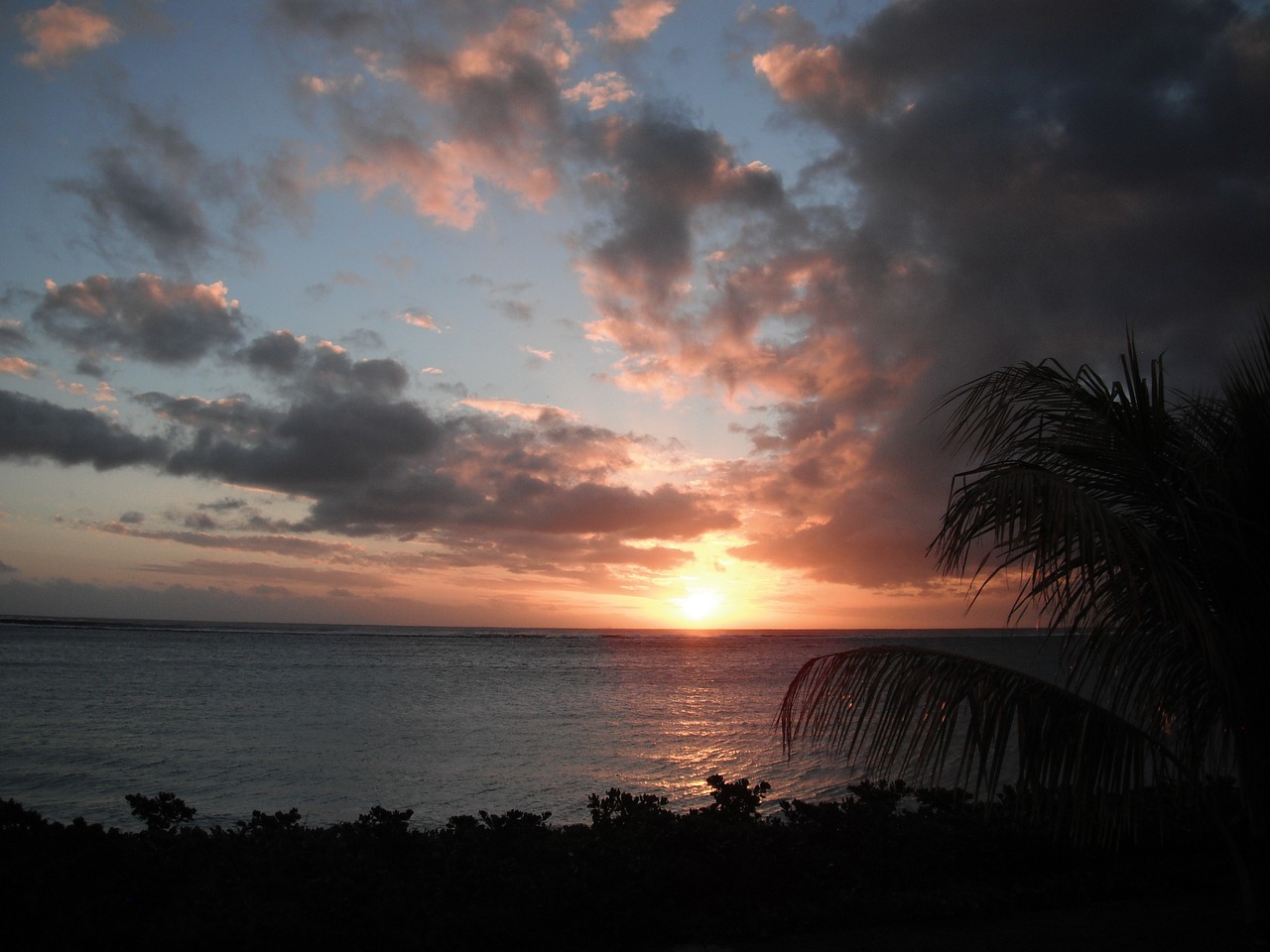 Image - tropical sunset seaside cloud