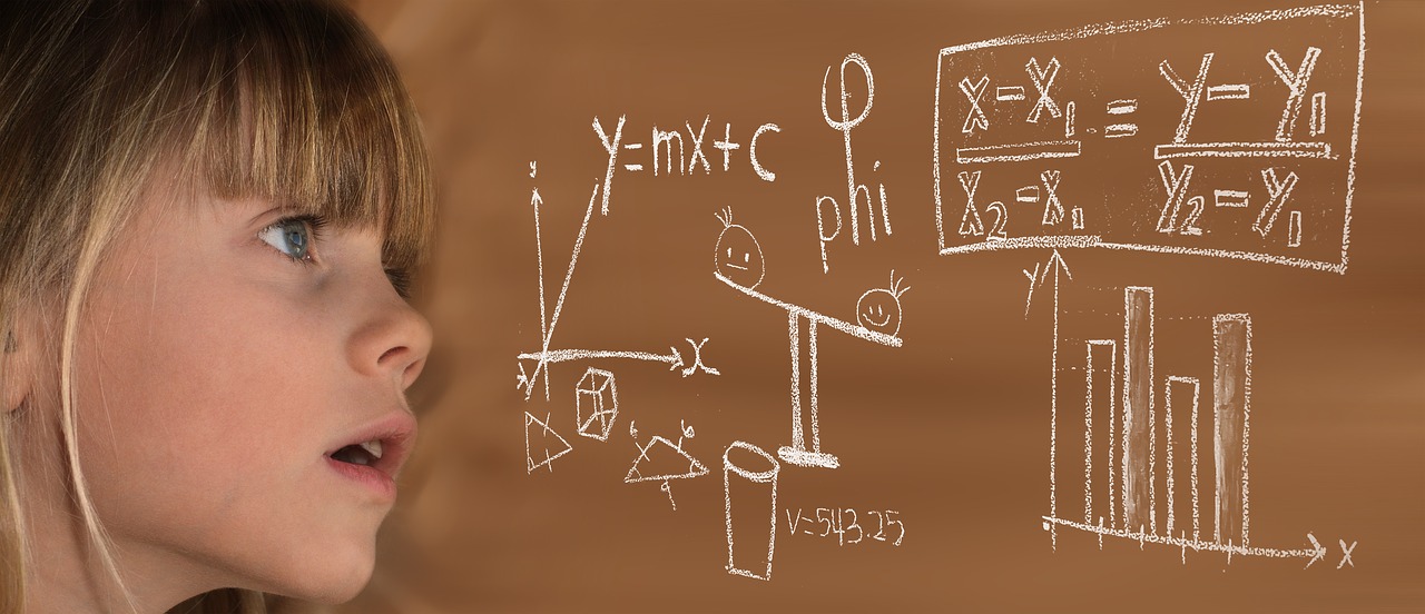 Image - learn mathematics child girl