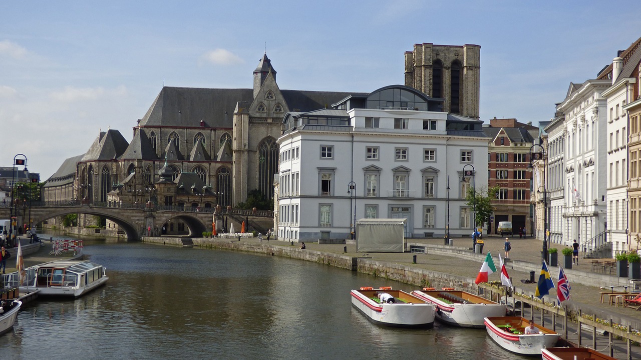 Image - ghent belgium gent canal