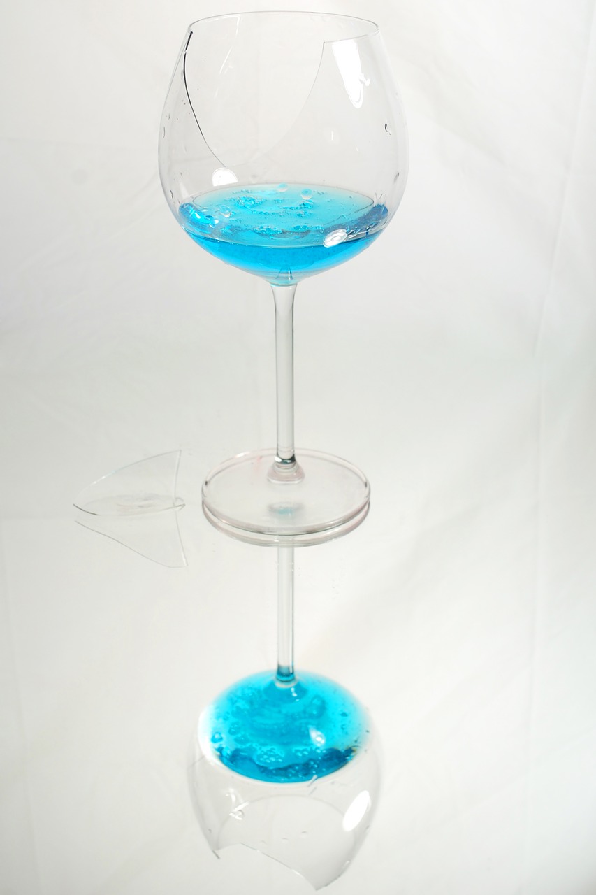 Image - glass blue break broken fragile