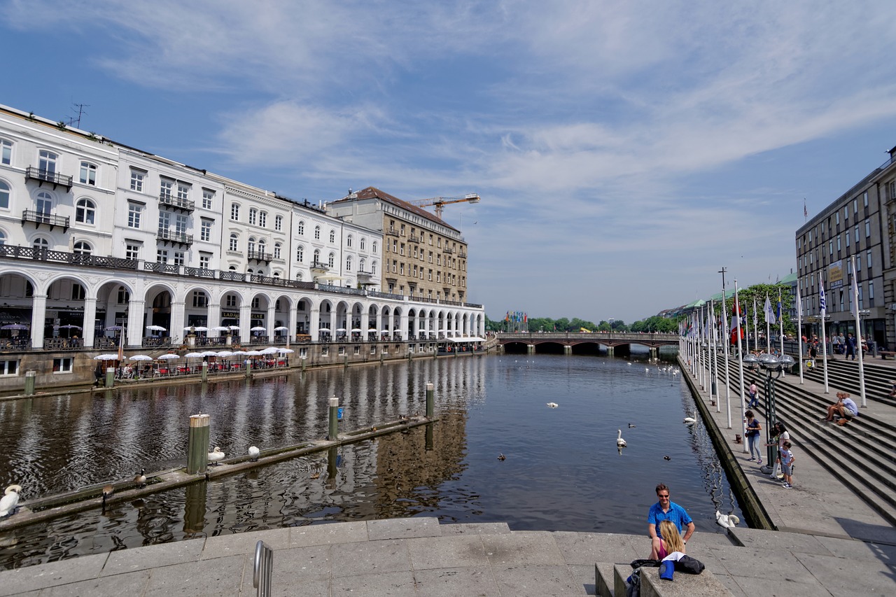 Image - alster hamburg germany architecture