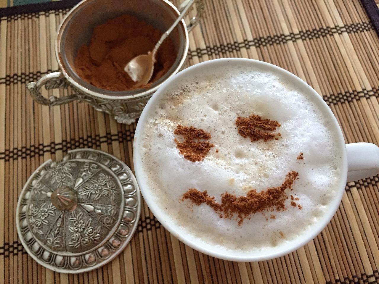 Image - coffee cinnamon smile breakfast