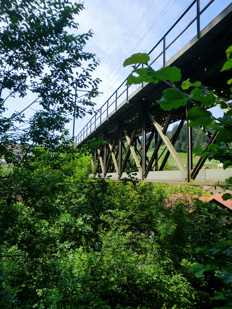 Image - bahnbrücke bridge structures tree