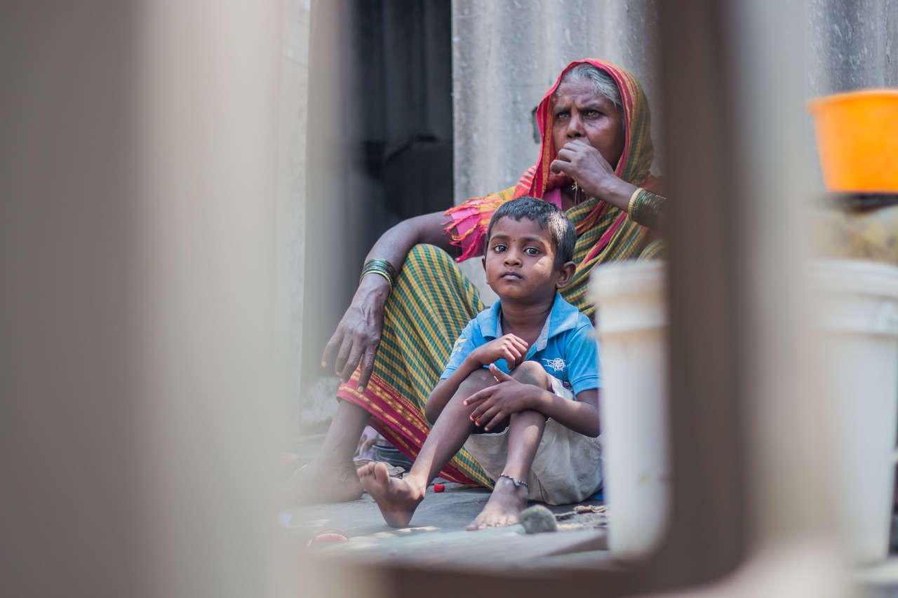 Image - grandma slum indian street people